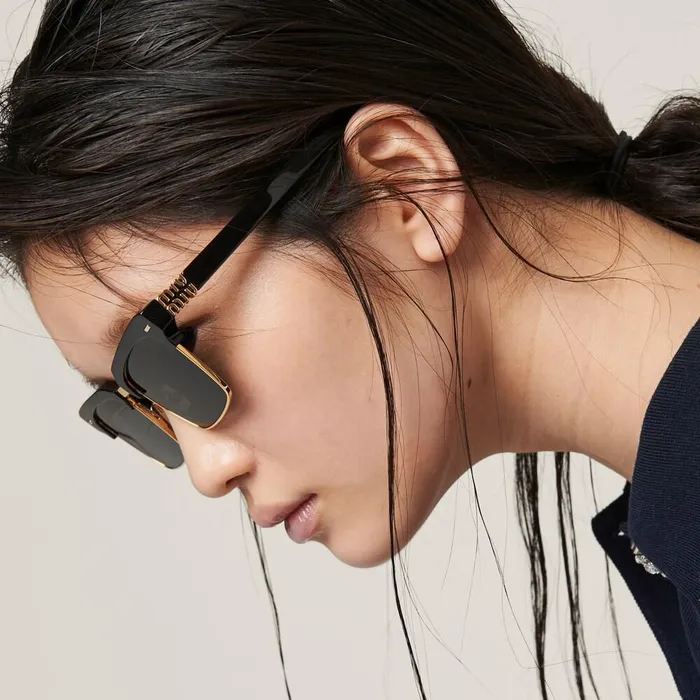 Women Eyewear Miu Miu Miu Miu Runway Sunglasses Slate Gray Lenses Women Eyewear Miu Miu Miu Miu Runway Sunglasses Slate Gray Lenses