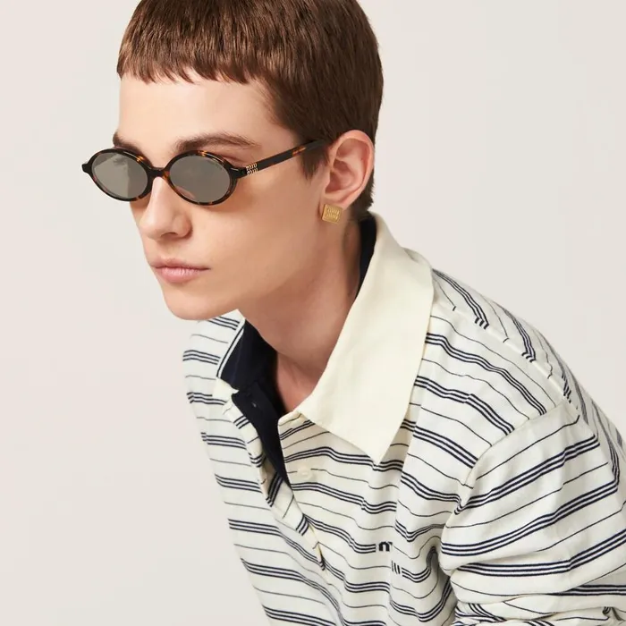 Women Eyewear Miu Miu Miu Regard Sunglasses Chromeplated Lenses Women Eyewear Miu Miu Miu Regard Sunglasses Chromeplated Lenses