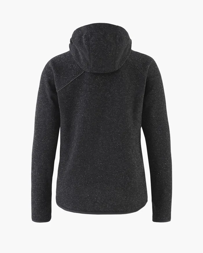 Women Falen Wooly Hooded Wool Sweatshirt Raven Klttermusen Fleeces and Sweaters