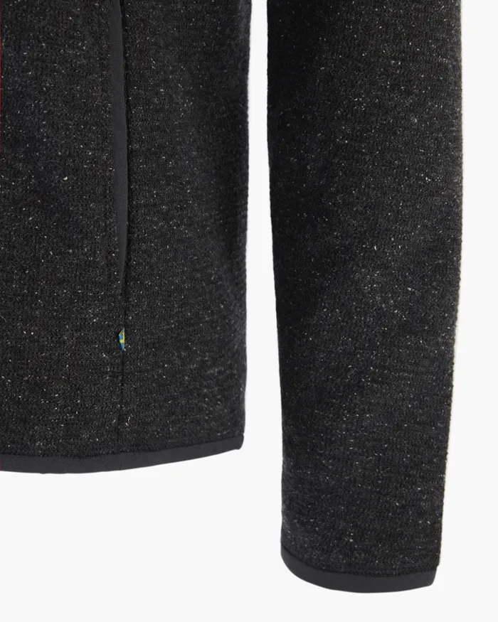 Women Falen Wooly Hooded Wool Sweatshirt Raven Klttermusen Fleeces and Sweaters