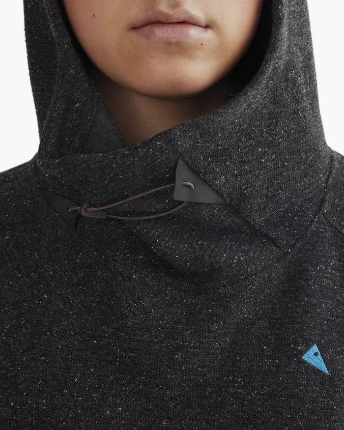 Women Falen Wooly Hooded Wool Sweatshirt Raven Klttermusen Fleeces and Sweaters