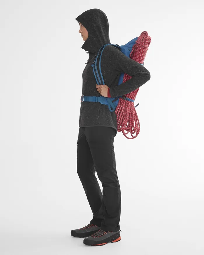 Women Falen Wooly Hooded Wool Sweatshirt Raven Klttermusen Fleeces and Sweaters