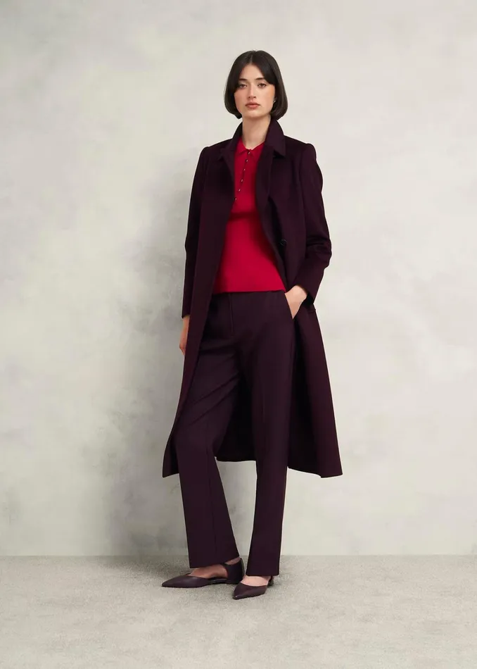 Women Fara Knitted Shirt Rowan Red Hobbs Jumpers and Cardigans