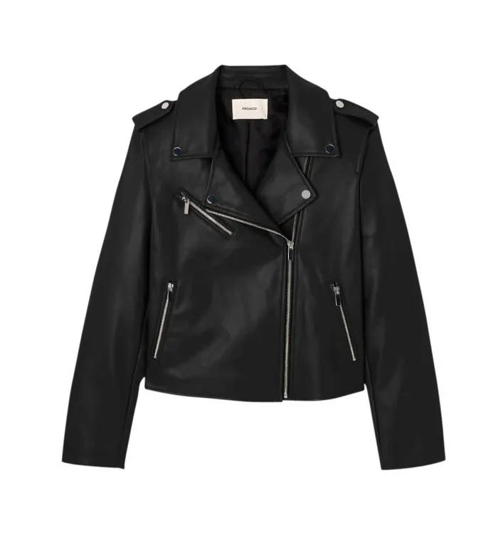 Women Faux Leather Jacket 8211 Black Promod Jackets Women Faux Leather Jacket 8211 Black Promod Jackets