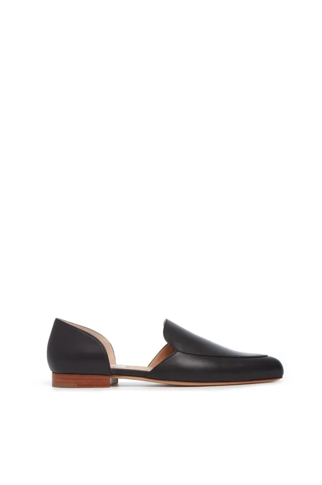 Women Flats Gabriela Hearst Jax Flat Shoe In Black Leather