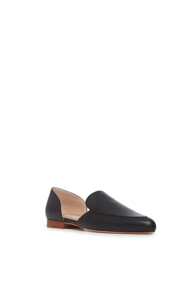 Women Flats Gabriela Hearst Jax Flat Shoe In Black Leather