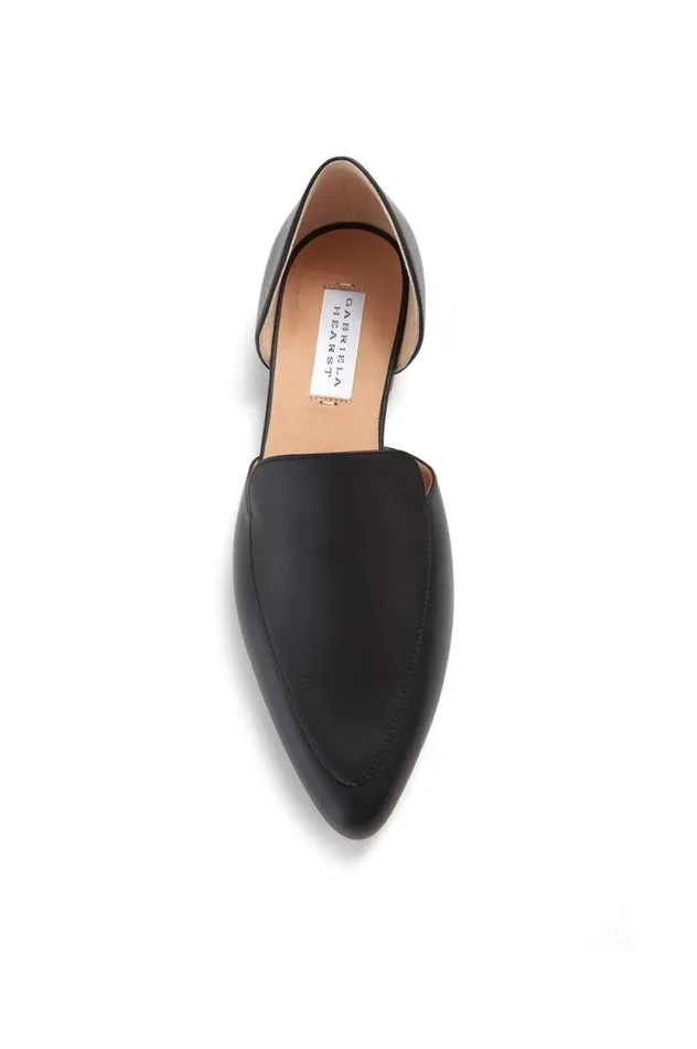 Women Flats Gabriela Hearst Jax Flat Shoe In Black Leather