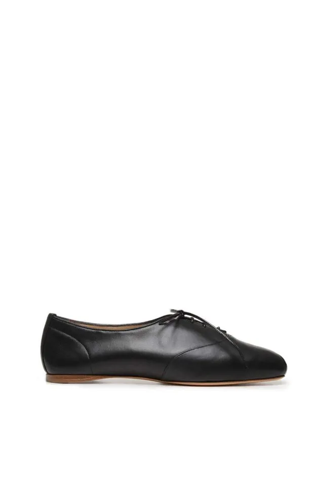Women Flats Gabriela Hearst Maya Flat Shoe In Black Leather