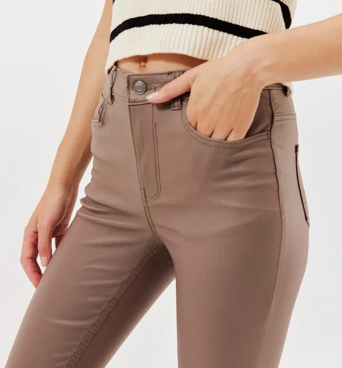 Women Gaspard Coated Skinny Jeans 8211 Cognac Brown Promod Jeans Women Gaspard Coated Skinny Jeans 8211 Cognac Brown Promod Jeans