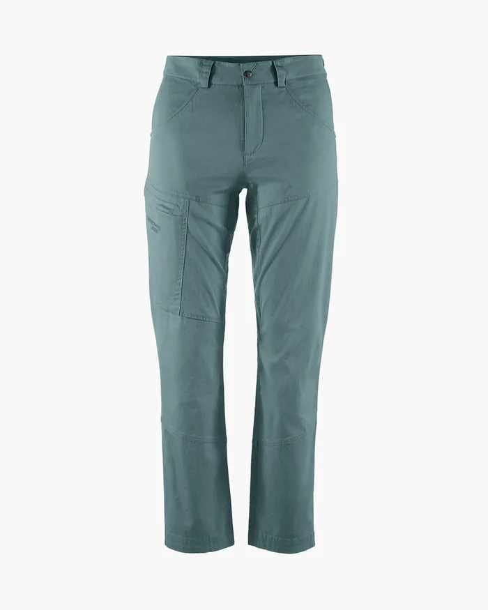 Women Gefjon 20 Flexible Cotton Pants Frost Green Klttermusen Pants