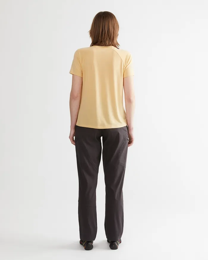 Women Gefjon 20 Flexible Cotton Pants Frost Green Klttermusen Pants