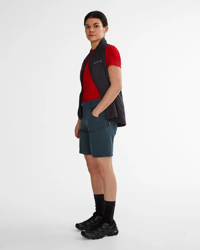Women Gefjon Performance Shorts Midnight Blue Klttermusen Shorts