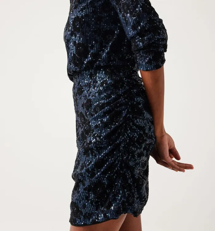 Women Glitzy Dress 8211 Black Print Promod Dresses Women Glitzy Dress 8211 Black Print Promod Dresses