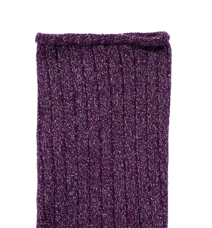 Women Glitzy Socks 8211 Violet Promod Socks