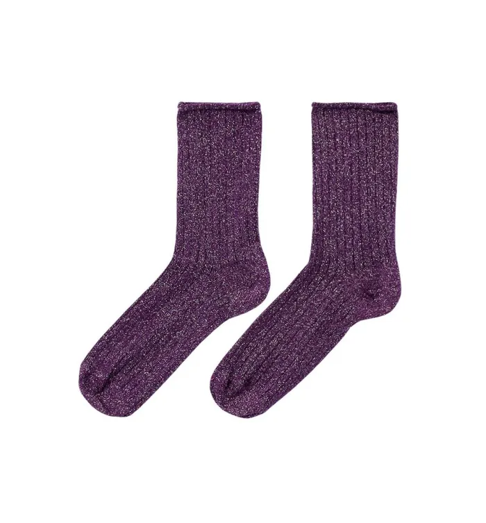 Women Glitzy Socks 8211 Violet Promod Socks