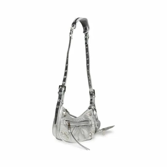 Women GLOW BAG SILVER RHINESTONES Silver Steve Madden Crossbody Bags Women GLOW BAG SILVER RHINESTONES Silver Steve Madden Crossbody Bags