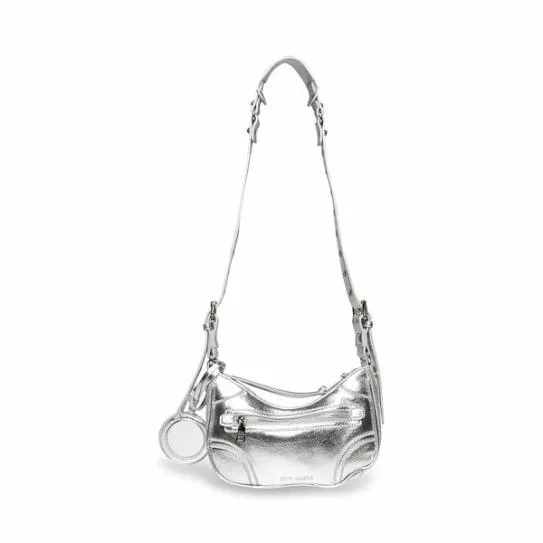 Women GLOW BAG SILVER RHINESTONES Silver Steve Madden Crossbody Bags Women GLOW BAG SILVER RHINESTONES Silver Steve Madden Crossbody Bags