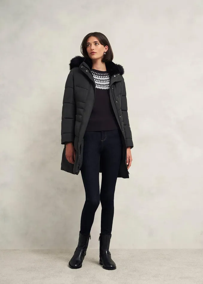 Women Greta Sparkle Fairisle Jumper Navy Multi Hobbs Jumpers and Cardigans