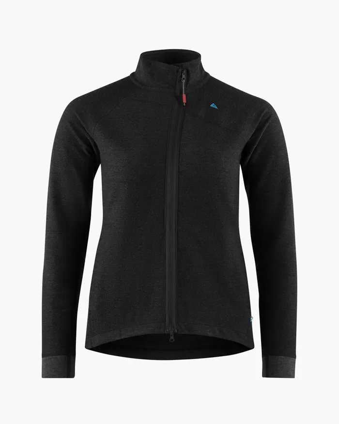 Women Hdur Zip Jacket Black Klttermusen Fleeces and Sweaters