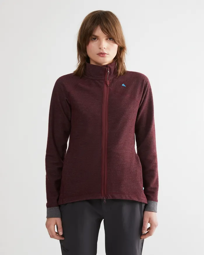 Women Hdur Zip Jacket Black Klttermusen Fleeces and Sweaters