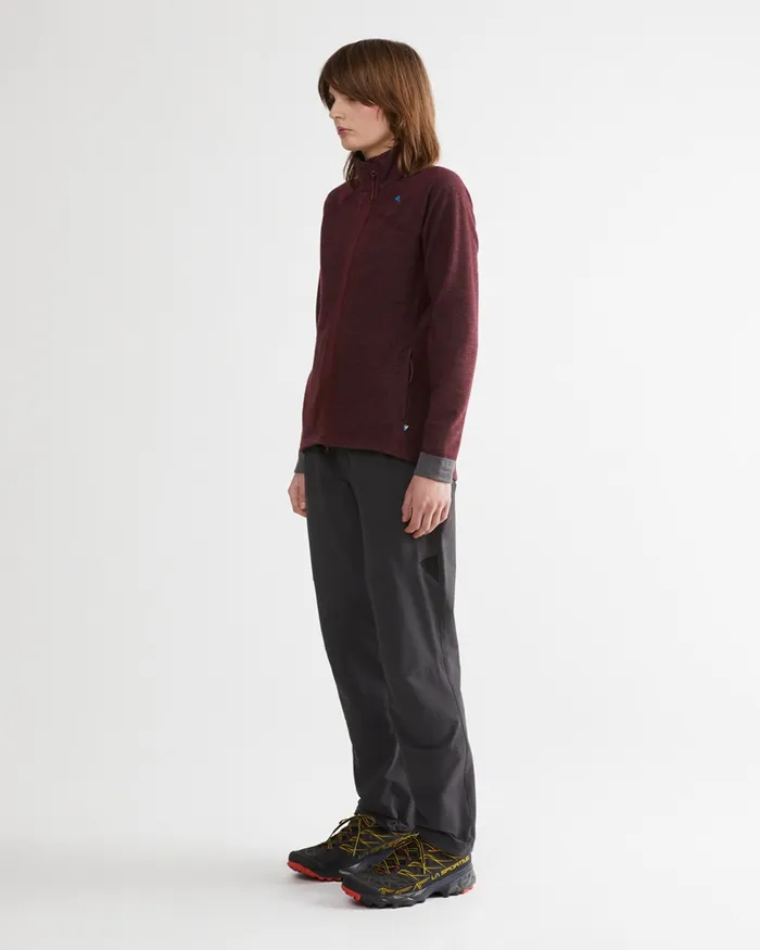 Women Hdur Zip Jacket Black Klttermusen Fleeces and Sweaters