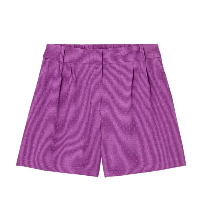 Women HighWaist Shorts 8211 Violet Promod Shorts Women HighWaist Shorts 8211 Violet Promod Shorts