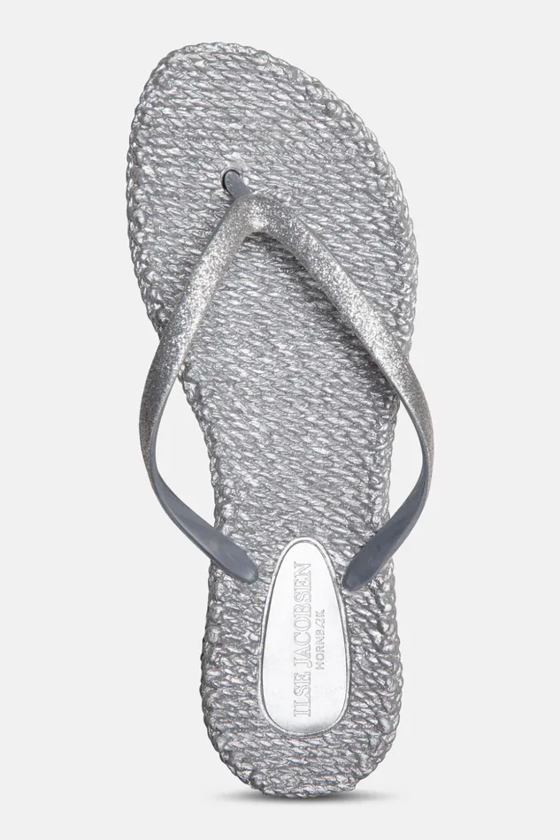 Women Ilse Jacobsen Flip Flops Flip Flop With Glitter 8211 Silver Women Ilse Jacobsen Flip Flops Flip Flop With Glitter 8211 Silver