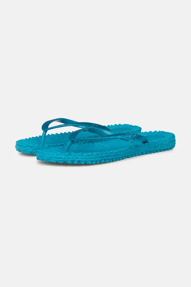 Women Ilse Jacobsen Flip Flops Flip Flop With Glitter 8211 Viridian Green