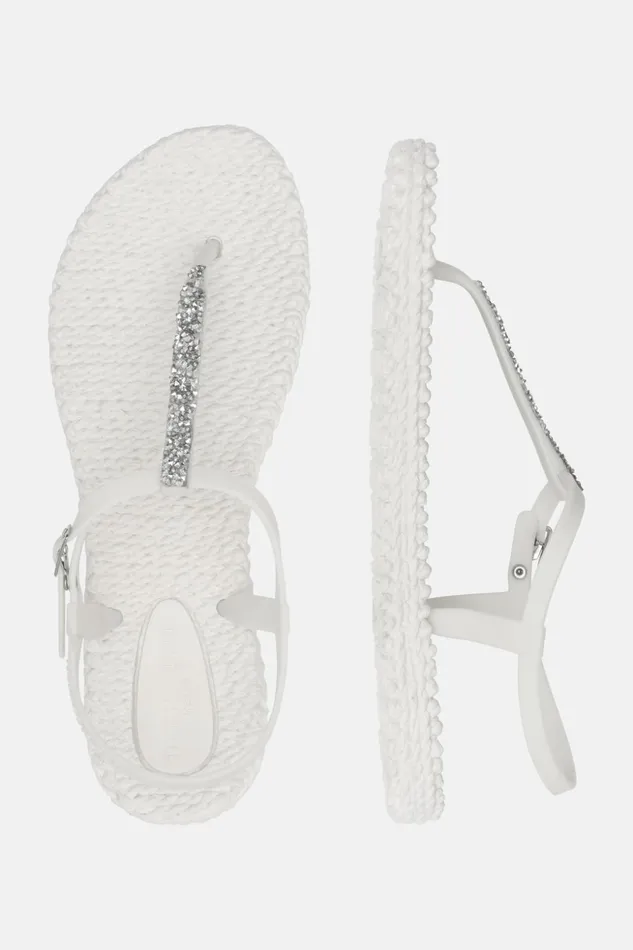 Women Ilse Jacobsen Flip Flops Flip Flops With Rhinstones 8211 Creme Women Ilse Jacobsen Flip Flops Flip Flops With Rhinstones 8211 Creme