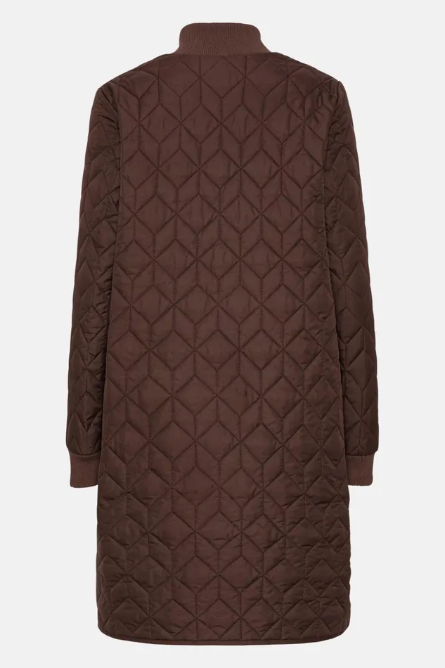 Women Ilse Jacobsen Jackets And Coats Padded Quilt Coat 8211 Ebony