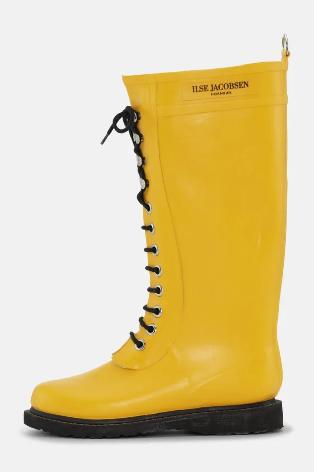 Women Ilse Jacobsen Rainboots Long Long Rubber Boots 8211 Cyber Yellow