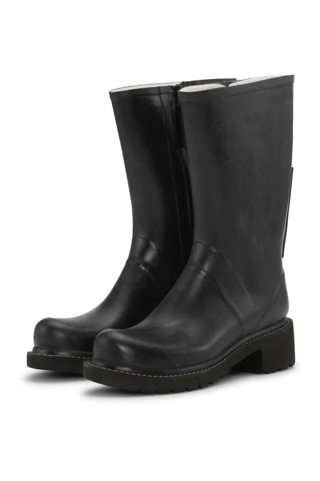Women Ilse Jacobsen Rainboots Medium 34 Rubber Boots With Zip 8211 Black Women Ilse Jacobsen Rainboots Medium 34 Rubber Boots With Zip 8211 Black