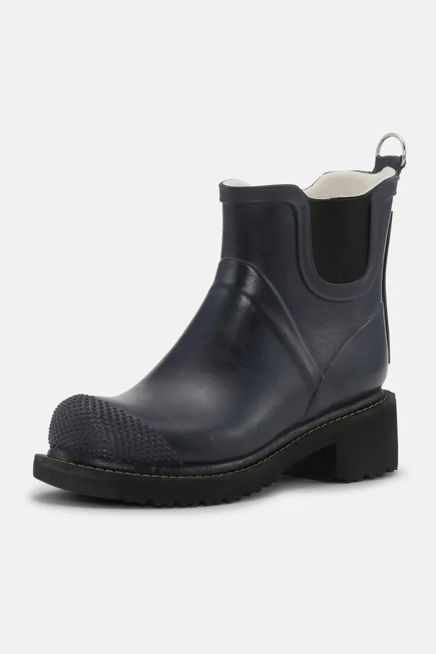 Women Ilse Jacobsen Rainboots Short Short Rubber Boots With High Heel 8211 Dark Indigo Women Ilse Jacobsen Rainboots Short Short Rubber Boots With High Heel 8211 Dark Indigo