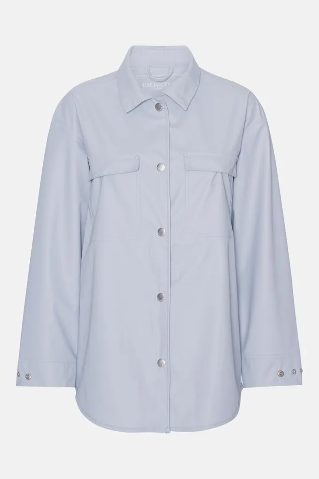 Women Ilse Jacobsen Raincoats Rain Jacket 8211 Blue Bell