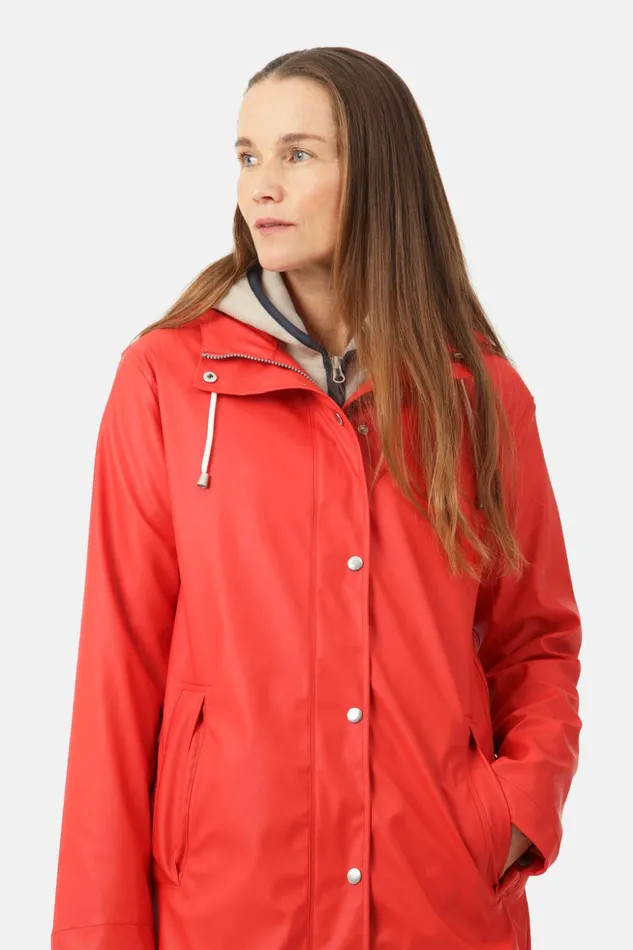 Women Ilse Jacobsen Raincoats Rain Jacket 8211 Fire Women Ilse Jacobsen Raincoats Rain Jacket 8211 Fire