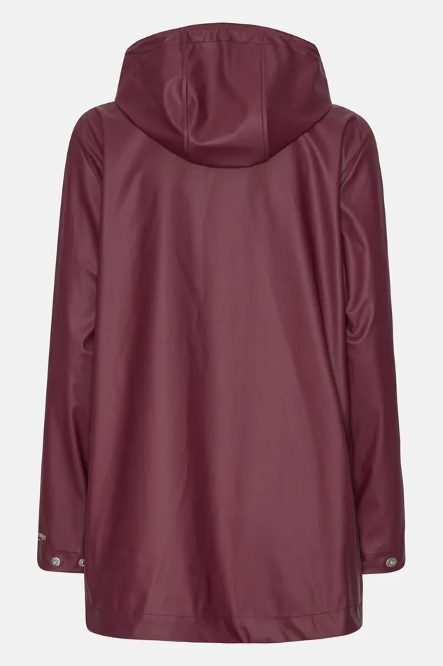Women Ilse Jacobsen Raincoats Rain Jacket 8211 Maroon Banner Women Ilse Jacobsen Raincoats Rain Jacket 8211 Maroon Banner