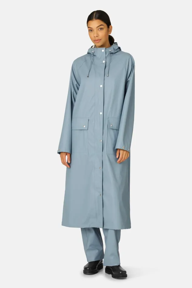 Women Ilse Jacobsen Raincoats Raincoat 8211 Blue Cloud Women Ilse Jacobsen Raincoats Raincoat 8211 Blue Cloud