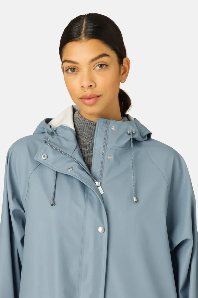 Women Ilse Jacobsen Raincoats Raincoat 8211 Blue Cloud Women Ilse Jacobsen Raincoats Raincoat 8211 Blue Cloud