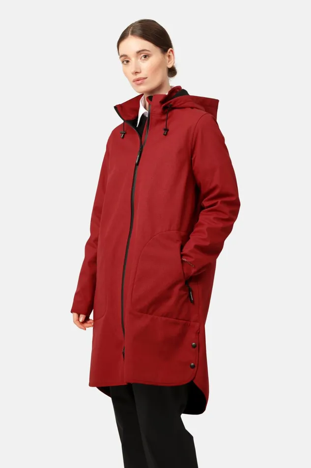 Women Ilse Jacobsen Raincoats Raincoat 8211 Rhubarb