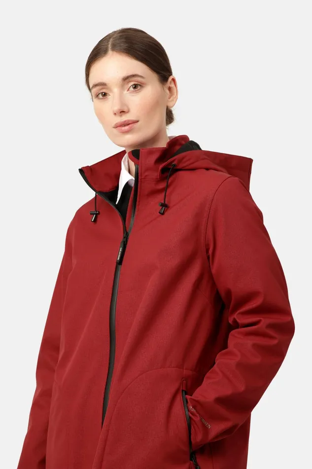 Women Ilse Jacobsen Raincoats Raincoat 8211 Rhubarb