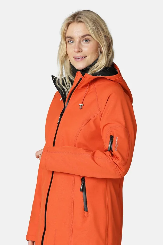 Women Ilse Jacobsen Raincoats Raincoat 8211 Warm Orange Women Ilse Jacobsen Raincoats Raincoat 8211 Warm Orange