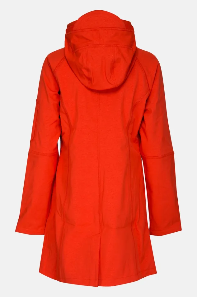 Women Ilse Jacobsen Raincoats Raincoat 8211 Warm Orange Women Ilse Jacobsen Raincoats Raincoat 8211 Warm Orange