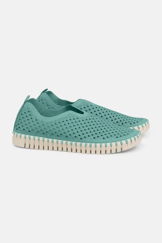 Women Ilse Jacobsen Tulip Flats Tulip SlipIn 8211 Aqua Sky
