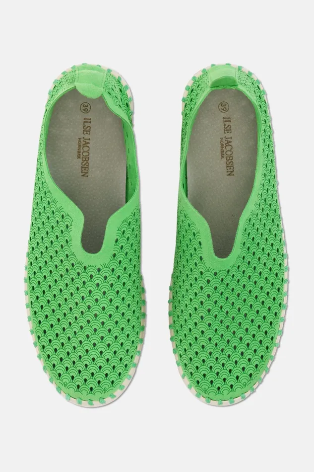 Women Ilse Jacobsen Tulip Flats Tulip SlipIn 8211 Bright Green Women Ilse Jacobsen Tulip Flats Tulip SlipIn 8211 Bright Green