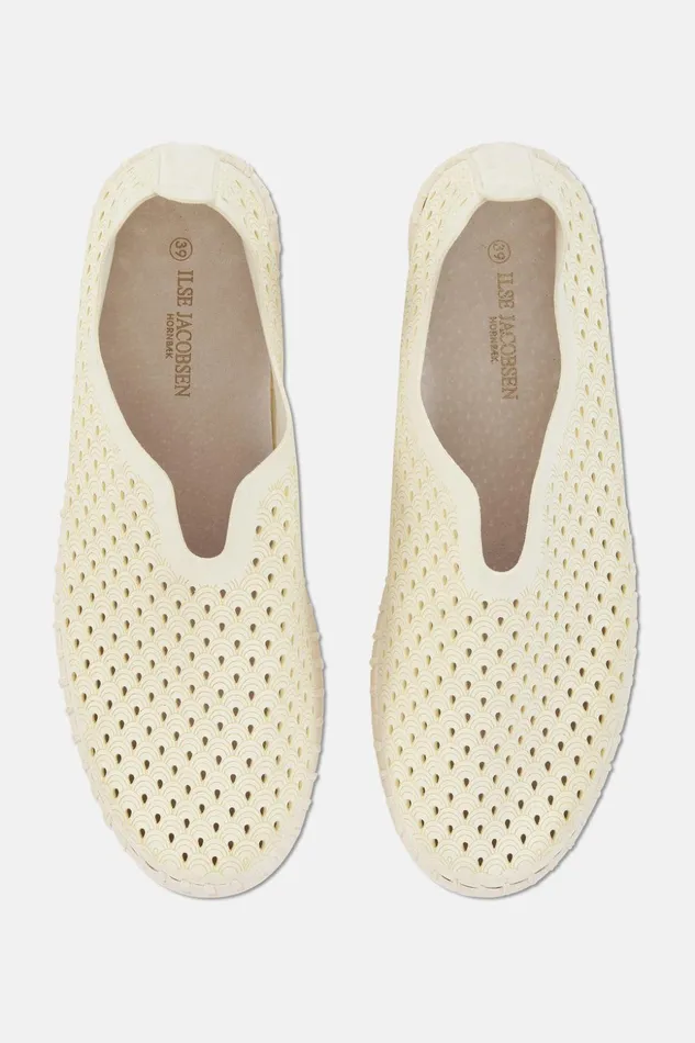 Women Ilse Jacobsen Tulip Flats Tulip SlipIn 8211 Milk Creme Women Ilse Jacobsen Tulip Flats Tulip SlipIn 8211 Milk Creme