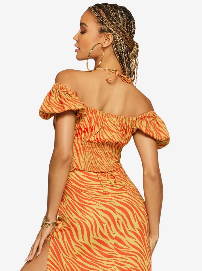 Women Irin Top In Savanna Zebra Jessica Simpson Tops and Tees