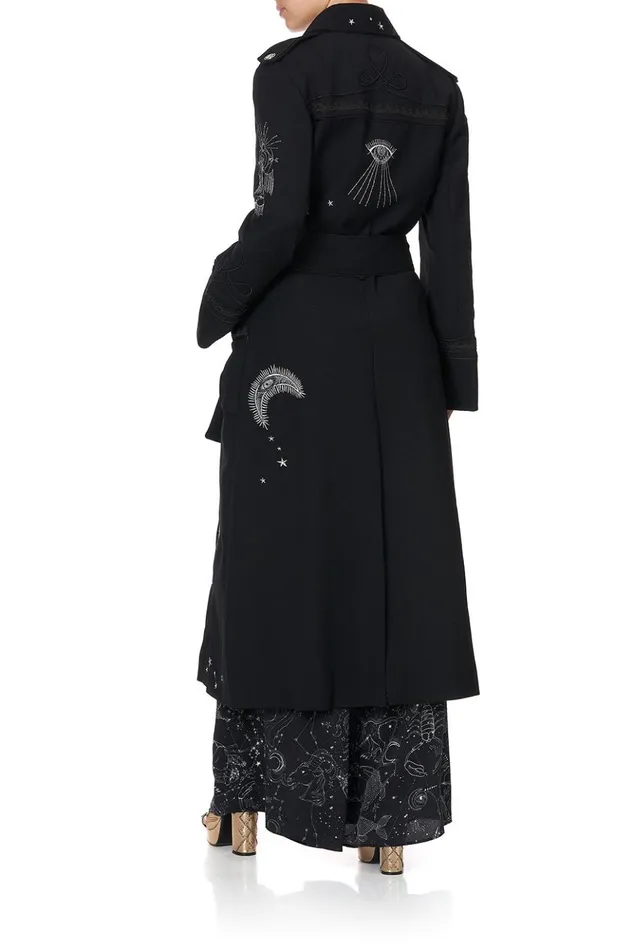Women Jackets Camilla Long Military Coat Astro Disco