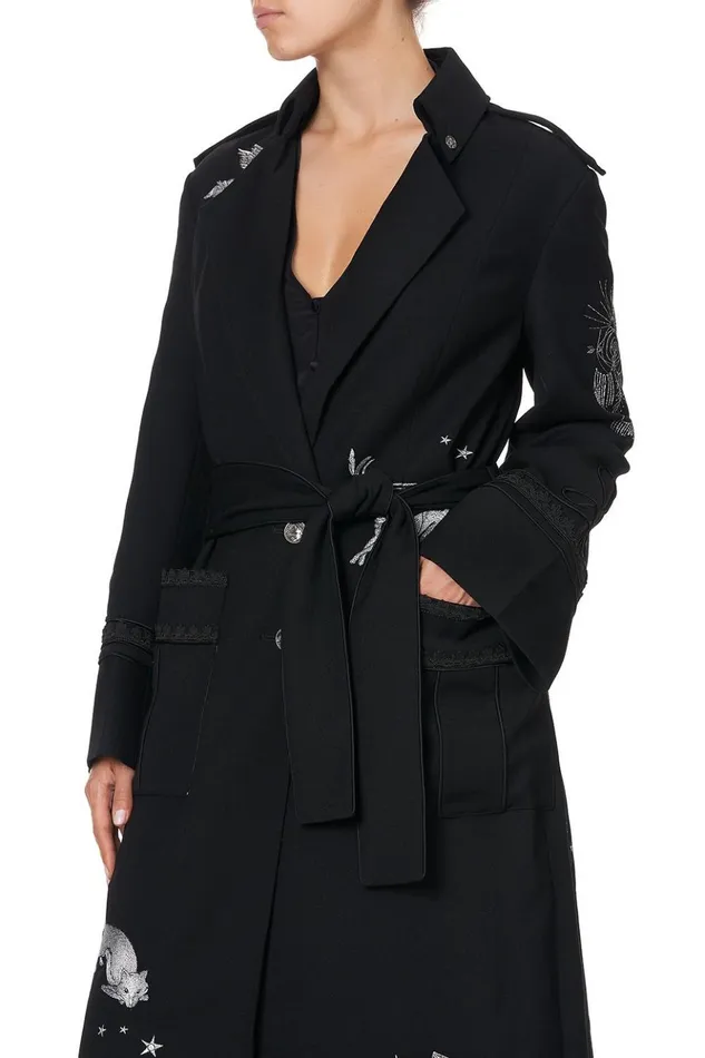 Women Jackets Camilla Long Military Coat Astro Disco