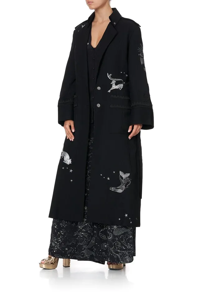 Women Jackets Camilla Long Military Coat Astro Disco