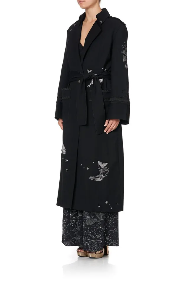Women Jackets Camilla Long Military Coat Astro Disco